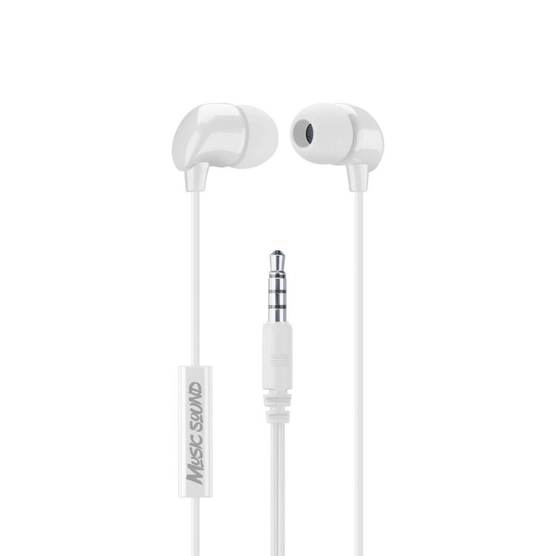 Cellular Line  CELLULAR LINE 359798 Handsfree Ακουστικά Music Sound In-Ear με βύσμα 3,5mm Λευκά