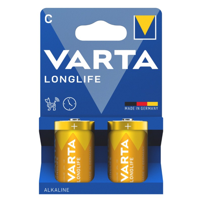 Varta VARTA 4114 συσκ. 2 ΑΛΚΑΛΙΚΗ LONGLIFE C
