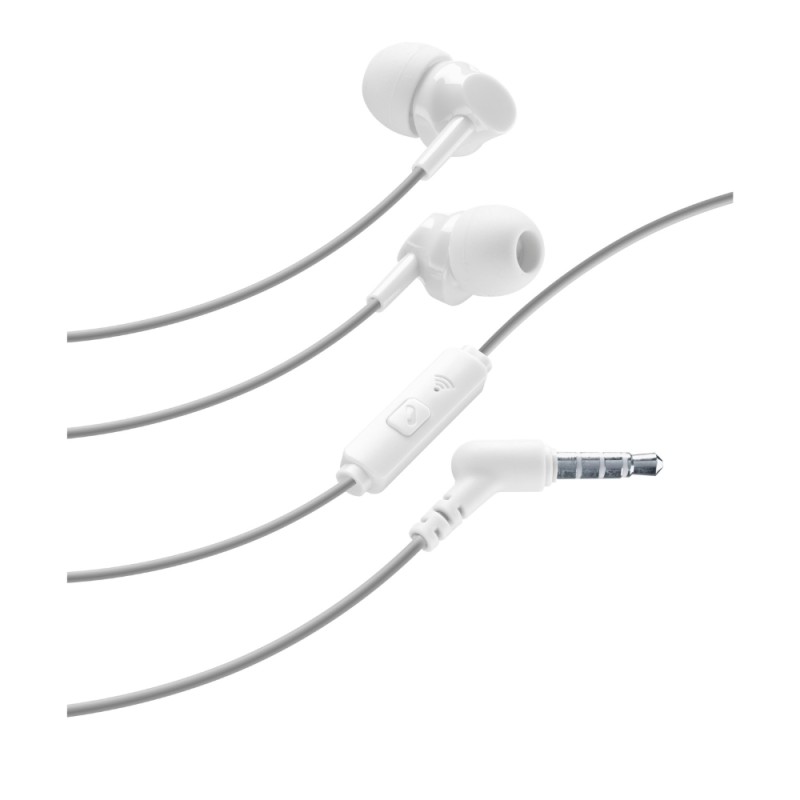 Cellular Line  CELLULAR LINE Handsfree Ακουστικά Style Color με βύσμα 3,5mm Λευκά
