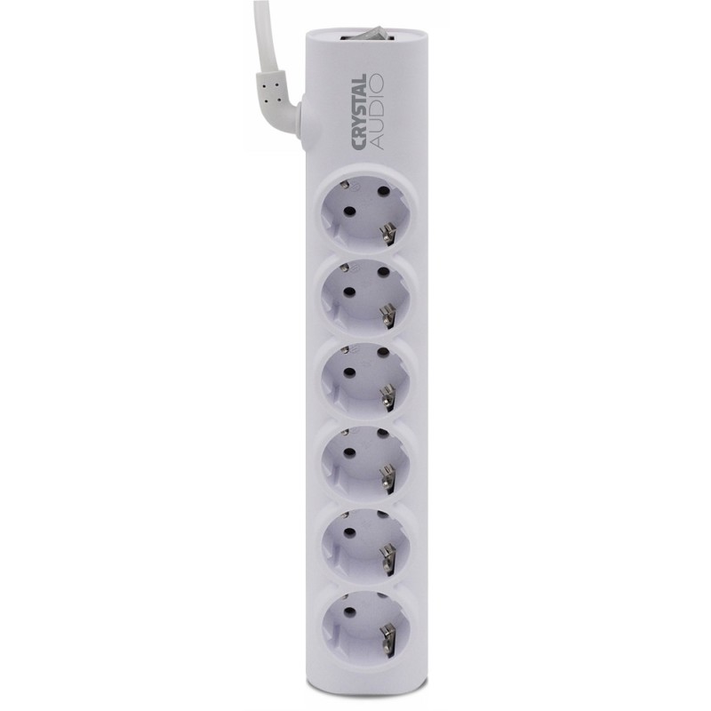 Crystal Audio Πολύπριζο 6 Θέσεων Elegance PSEL6S