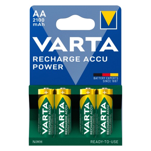 Varta VARTA ΕΠΑΝΑΦΟΡΤΙΖΟΜΕΝΗ 2100mAh συσκ.4 AA