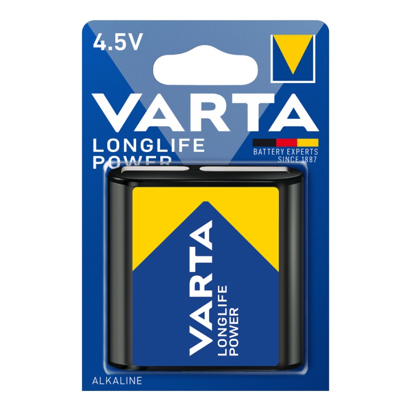 Varta VARTA 4912 AΛΚΑΛΙΚΗ LONGLIFE POWER ΠΛΑΚΕ 4,5V