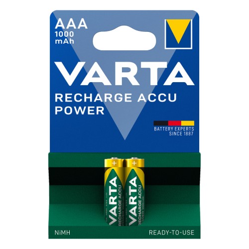 Varta VARTA ΕΠΑΝΑΦΟΡΤΙΖΟΜΕΝΗ 1000mAh συσκ.2 AAA