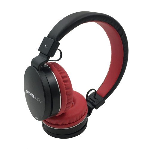Crystal Audio CRYSTAL AUDIO OE-01-KR BLACK-RED OVER-EAR HEADPHONES