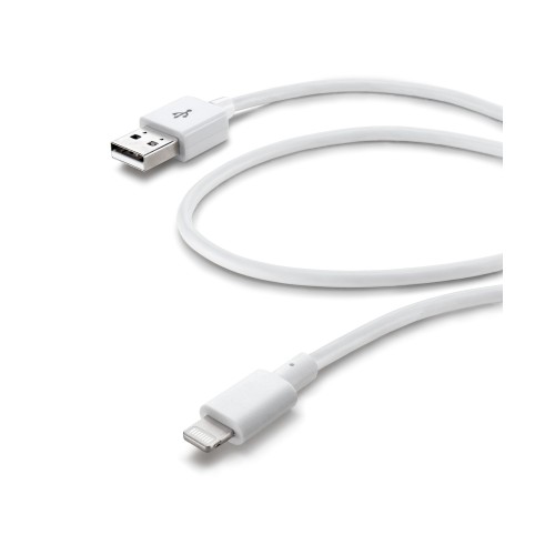 Cellular Line  CELLULAR LINE 175466 USB Καλώδιο Συγχρονισμού και Φόρτισης Lightning για iPhone (1,2m) Λευκό