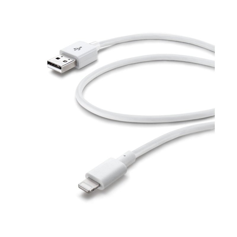 Cellular Line  CELLULAR LINE 175466 USB Καλώδιο Συγχρονισμού και Φόρτισης Lightning για iPhone (1,2m) Λευκό