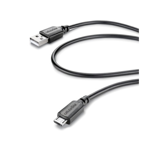 Cellular Line  CELLULAR LINE 131745 USB Καλώδιο Συγχρονισμού και Φόρτισης microUSB (1,2m) Μαύρο