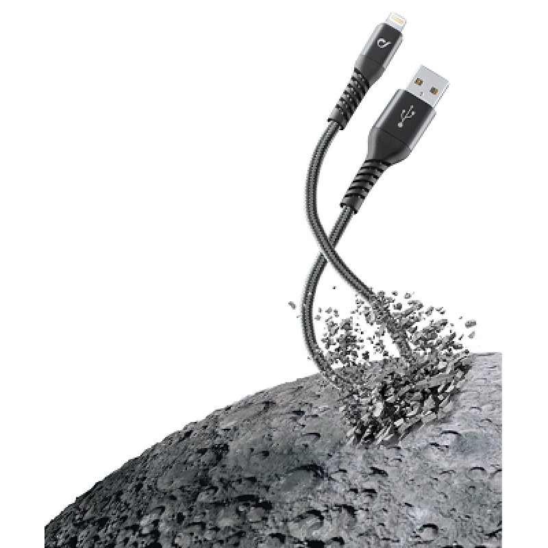 Cellular Line  CELLULAR LINE 312397 USB Extreme Καλώδιο Συγχρονισμού και Φόρτισης Lightning για Apple (1,2m) Μαύρο
