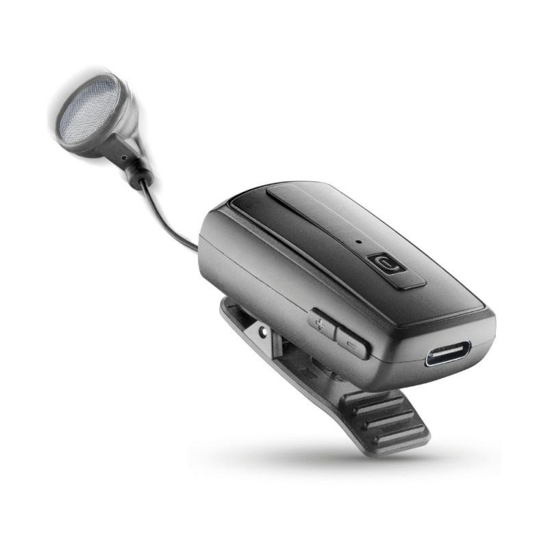Cellular Line  CELLULAR LINE 118043 Clip Bluetooth Ακουστικό Hands-Free Μαύρο