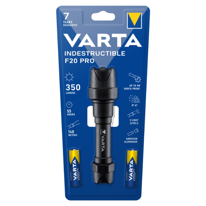 Varta VARTA Φακός Indestructible F20 Pro + 2xAA
