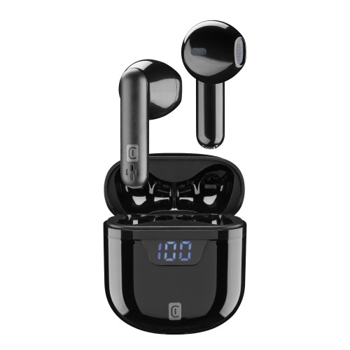 Cellular Line  CELLULAR LINE 424014 Seek Bluetooth Ακουστικά TWS με Θήκη Φόρτισης Μαύρα