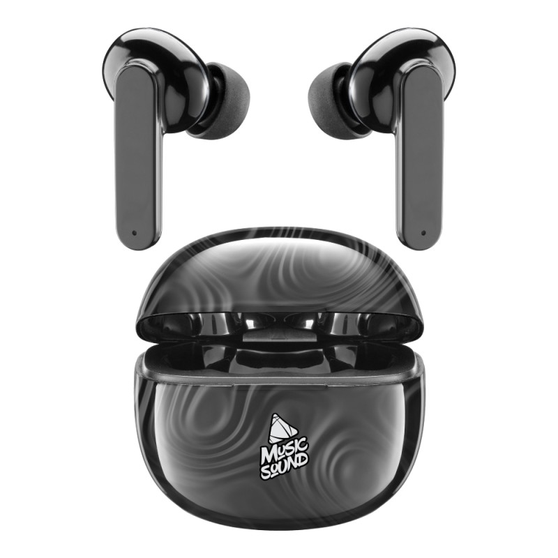 Cellular Line  CELLULAR LINE 435119 Music Sound Fantasy Bluetooth Ακουστικά TWS με Θήκη Φόρτισης Μαύρα