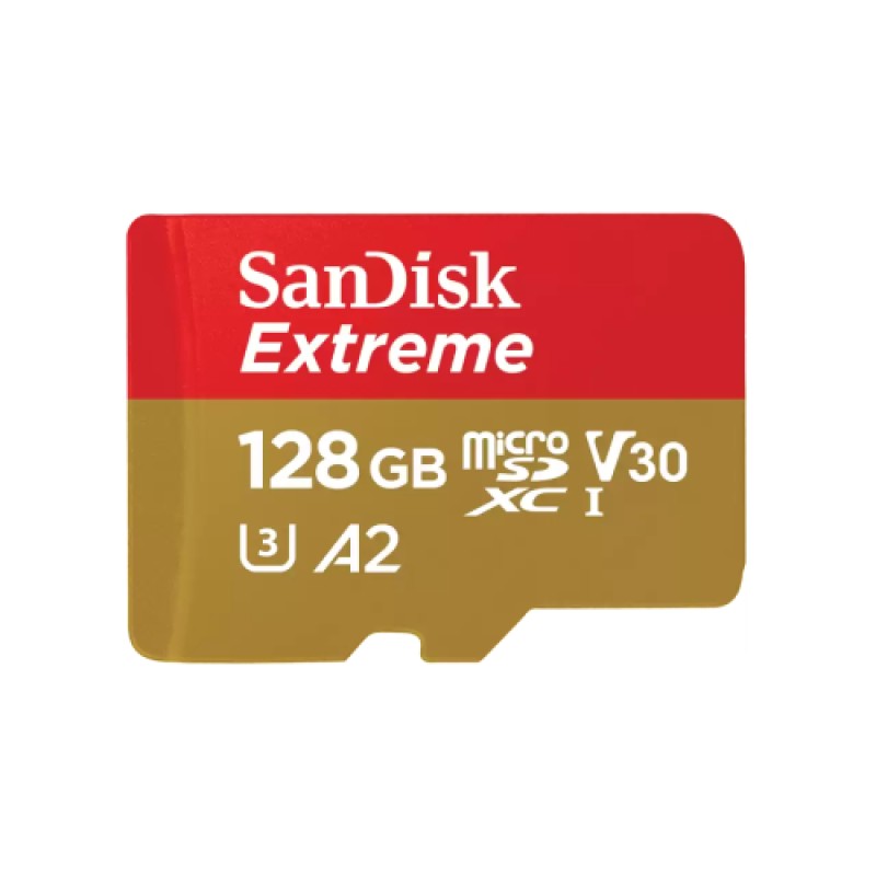 Sandisk SanDisk Extreme microSDXC 128GB + SD Adapter + 1 year RescuePRO Deluxe