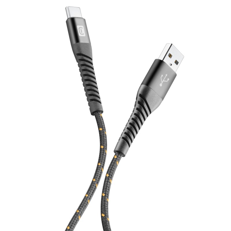 Cellular Line  CELLULAR LINE 312663 USB Extreme Καλώδιο Συγχρονισμού και Φόρτισης Type-C (2m) Μαύρο