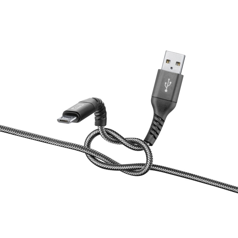 Cellular Line  CELLULAR LINE 312670 USB Extreme Καλώδιο Συγχρονισμού και Φόρτισης microUSB (2m) Μαύρο