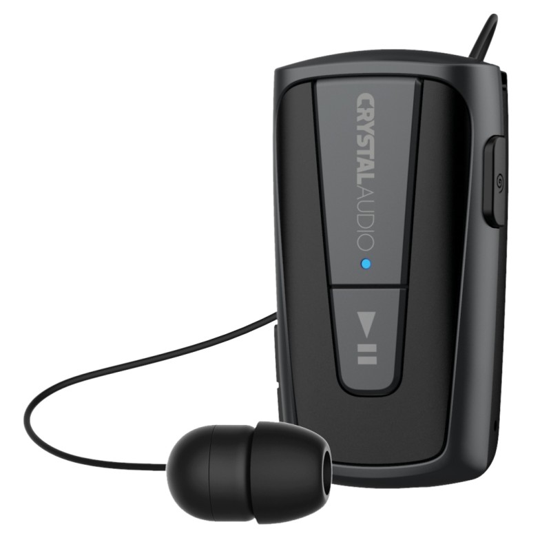 Crystal Audio R3G Retractable Bluetooth Headphones Gunmetal
