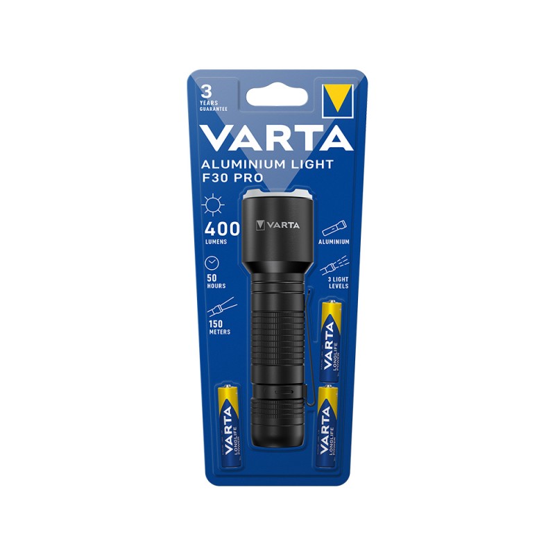 Varta VARTA Φακός LED Aluminium Light F30 + 3xAAA