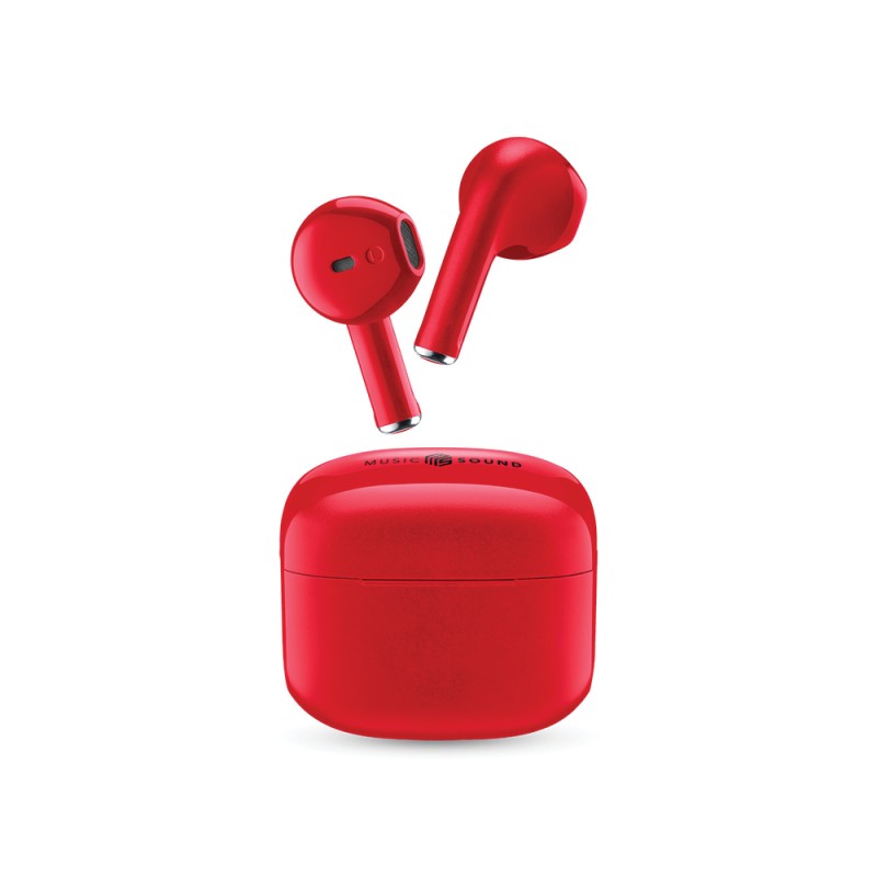 Cellular Line  CELLULAR LINE 454790 Swag Bluetooth Ακουστικά TWS με Θήκη Φόρτισης Κόκκινα