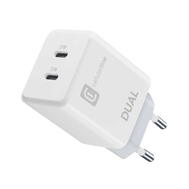 Cellular Line  CELLULAR LINE 453809 Φορτιστής Σπιτιού για Apple με Θύρα Type-C 35W Λευκός