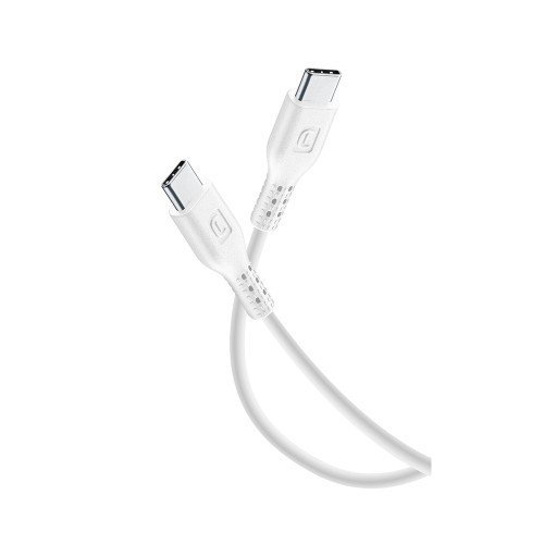 Cellular Line  CELLULAR LINE Καλώδιο Συγχρονισμού και Φόρτισης Type-C (0,6m) Λευκό