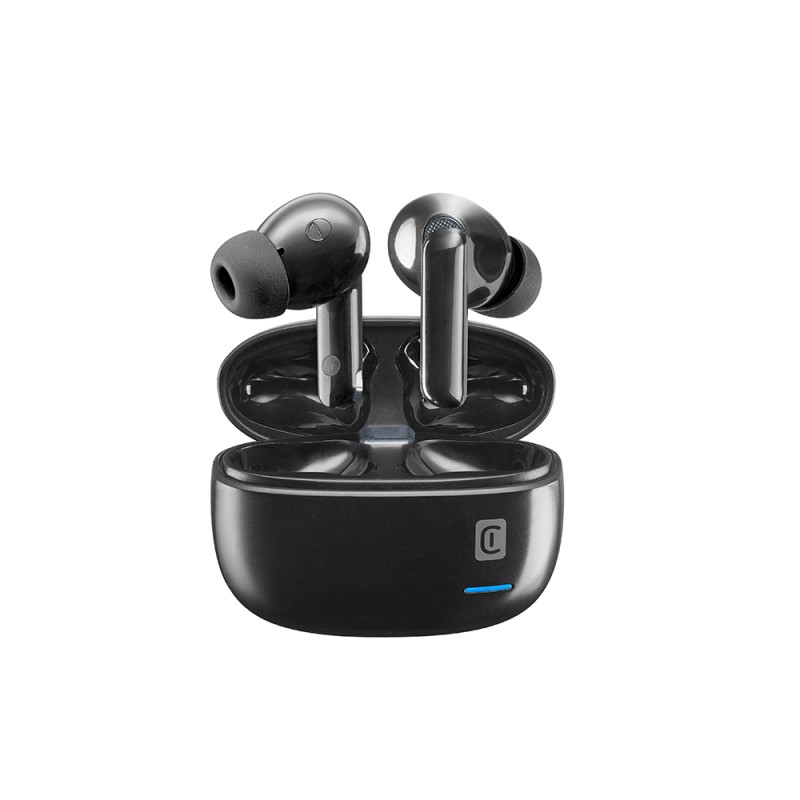 Cellular Line  CELLULAR LINE 465055 Eclipse Bluetooth Noise Cancelling Ακουστικά TWS με Θήκη Φόρτισης Μαύρα