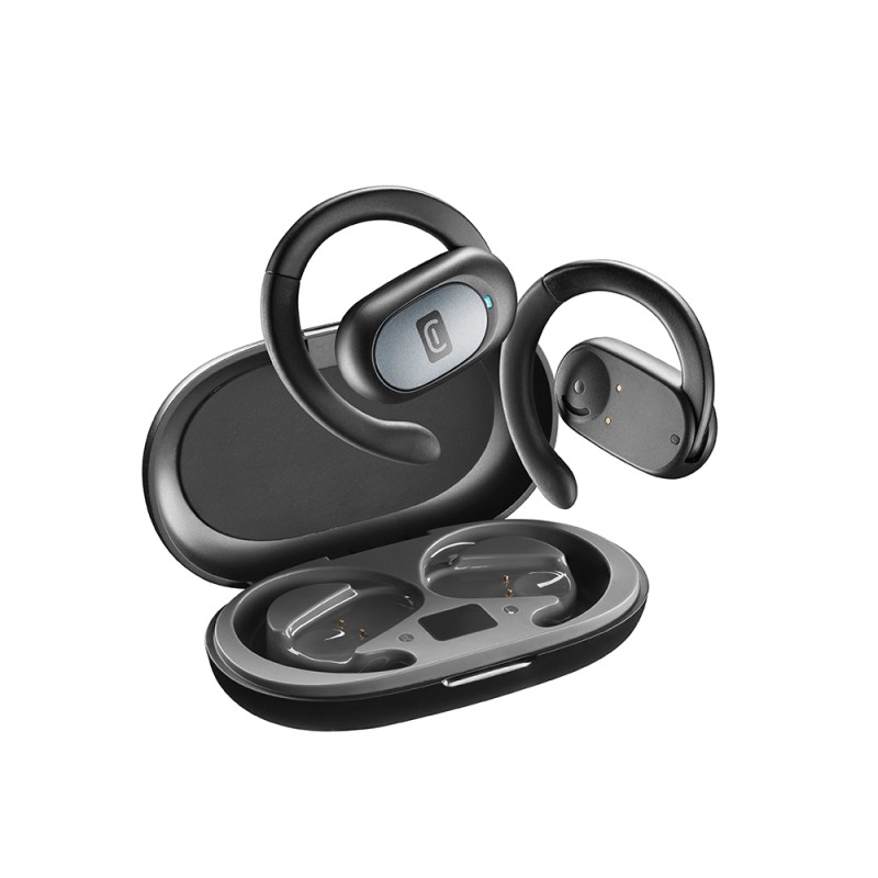 Cellular Line  CELLULAR LINE 470530 Ozone Bluetooth Ακουστικά TWS με Θήκη Φόρτισης Μαύρα