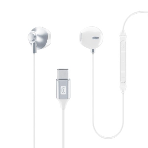 Cellular Line  CELLULAR LINE 422379 Handsfree Ακουστικά Orbit με βύσμα Type-C Λευκά