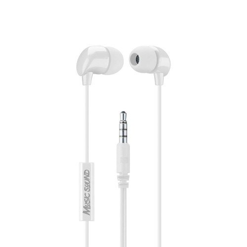 Cellular Line  CELLULAR LINE 359798 Handsfree Ακουστικά Music Sound In-Ear με βύσμα 3,5mm Λευκά