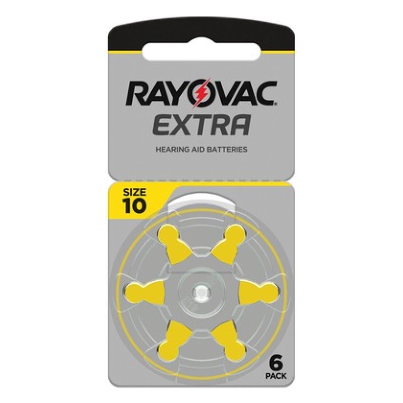 RAYOVAC RAYOVAC μπαταρίες ακουστικών βαρηκοΐας 10MF, mercury free, 1.45V, 6τμχ