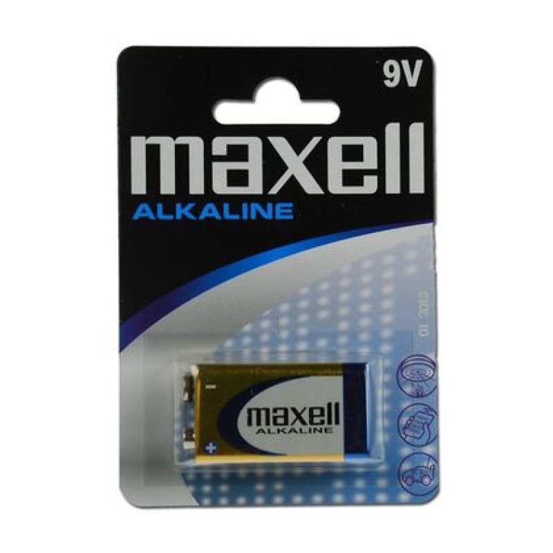 Maxell MAXELL αλκαλική μπαταρία 6LR61M/9V, 1τμχ