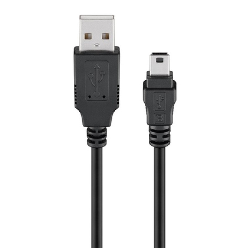 GOOBAY GOOBAY καλώδιο USB σε USB Mini 50767, 480Mbps, 1.8m, μαύρο