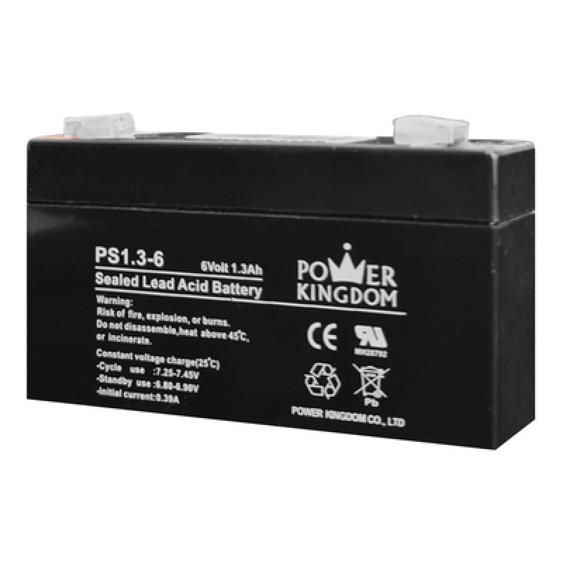 POWER KINGDOM POWER KINGDOM μπαταρία μολύβδου PS1.3-6, 6V 1.3Ah