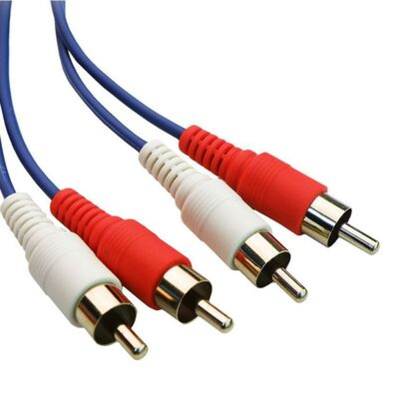 Powertech POWERTECH καλώδιο 2x RCA σε 2x RCA CAB-R002, 3m, μπλε