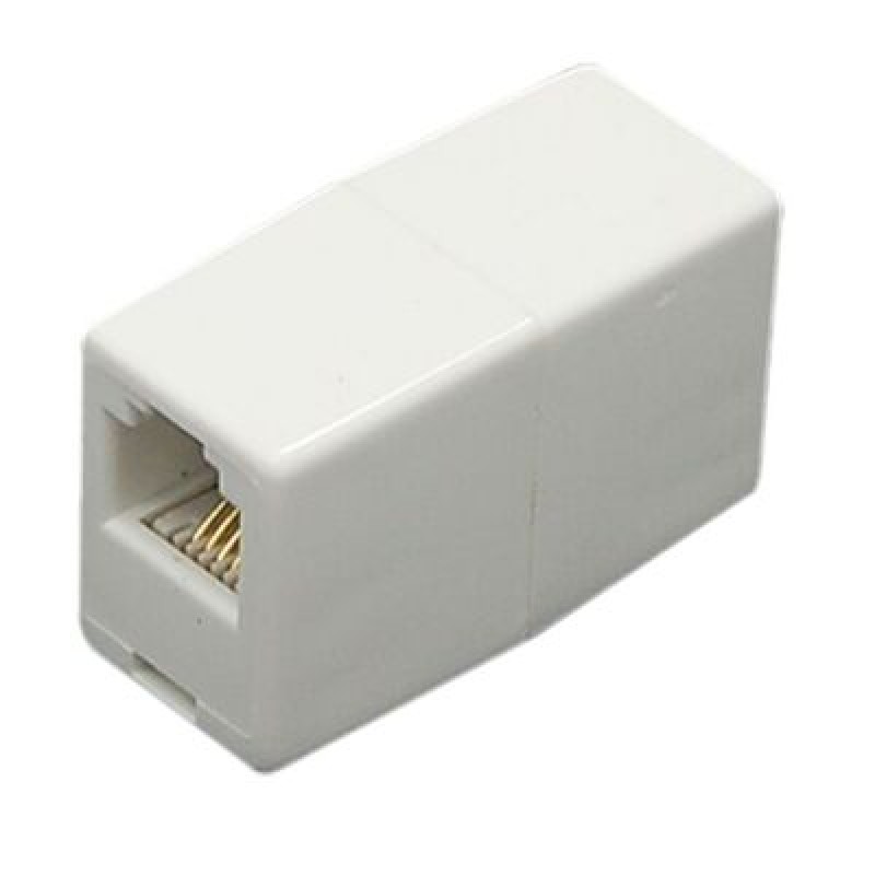 Powertech POWERTECH τηλεφωνικό εξάρτημα μούφα CAB-T021, 6p4c, RJ11, μπεζ