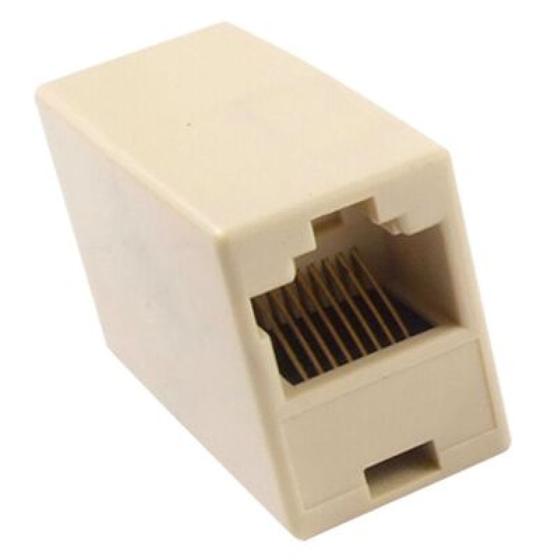 Powertech POWERTECH RJ45 εξάρτημα UTP μούφα CAB-N040, θηλυκό/θηλυκό, 8p8c, λευκό