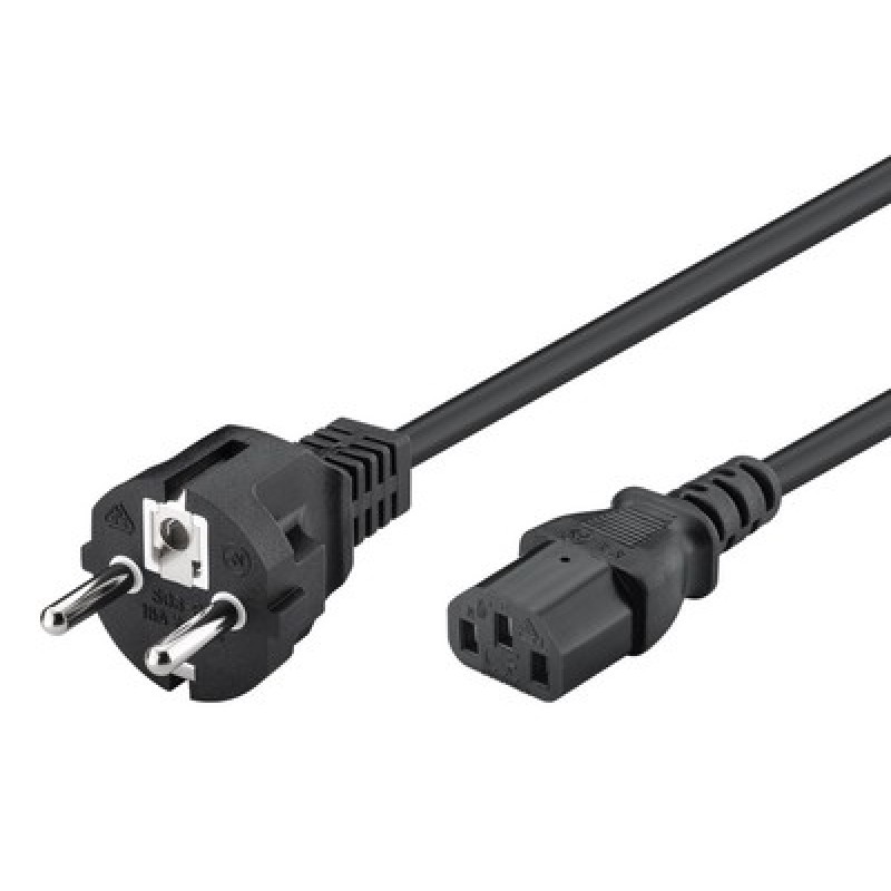 Powertech POWERTECH καλώδιο τροφοδοσίας CAB-P006, 3x 1mm², cooper, 1.5m, μαύρο