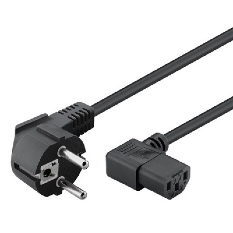 Powertech POWERTECH καλώδιο τροφοδοσίας Η/Υ & οθόνης CAB-P003, 3x0.75mm², 1.5m, μαύρο