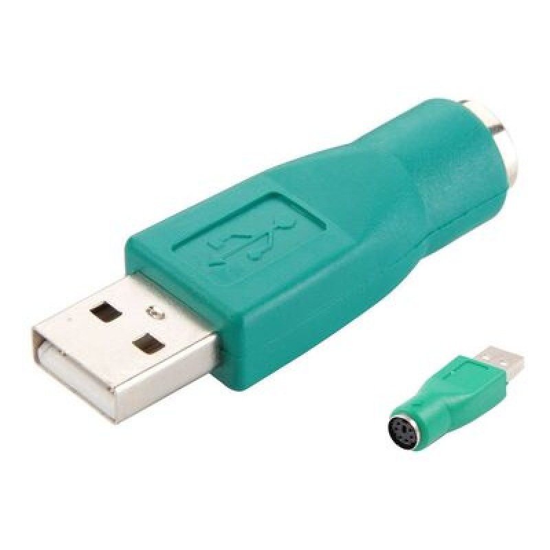 Powertech POWERTECH αντάπτορας USB 2.0 αρσενικό σε PS2 θηλυκό CAB-U020, πράσινος