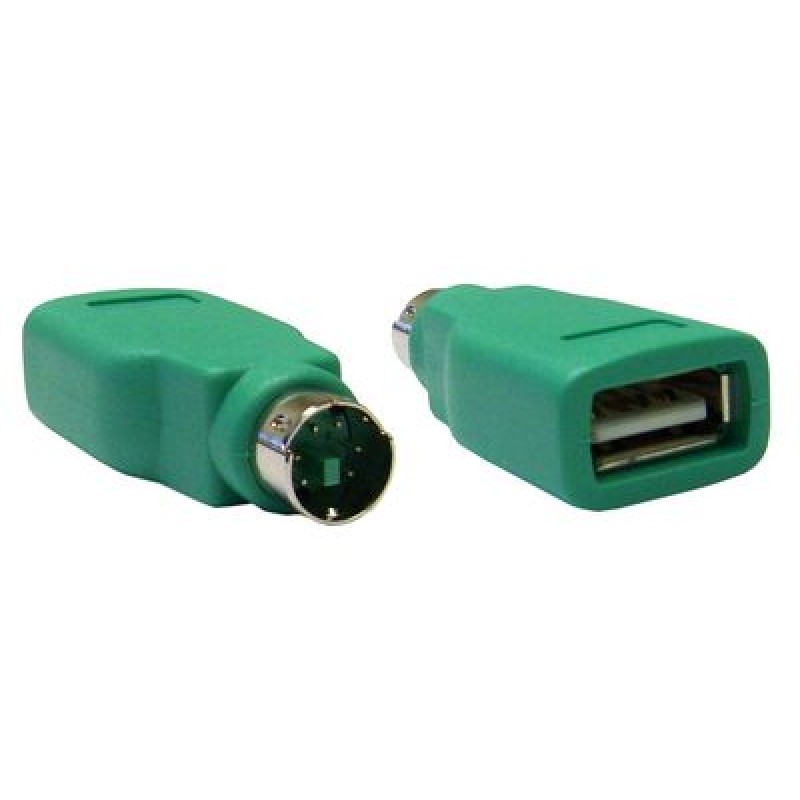 Powertech POWERTECH αντάπτορας USB 2.0 θηλυκό σε PS2 αρσενικό CAB-U021, πράσινος