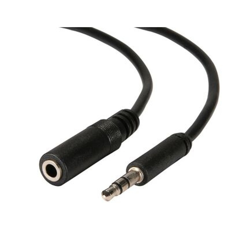 Powertech POWERTECH καλώδιο 3.5mm αρσενικό σε θηλυκό CAB-J009, 3m, μαύρο