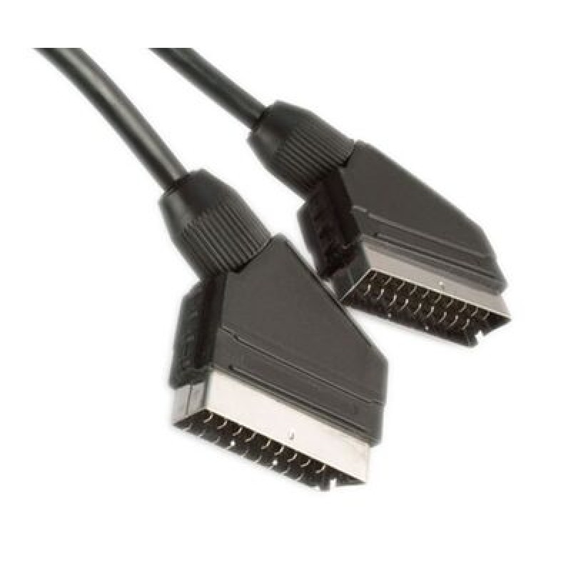 Powertech POWERTECH καλώδιο Scart 21pin σε Scart 21pin CAB-S003, 3m, μαύρο