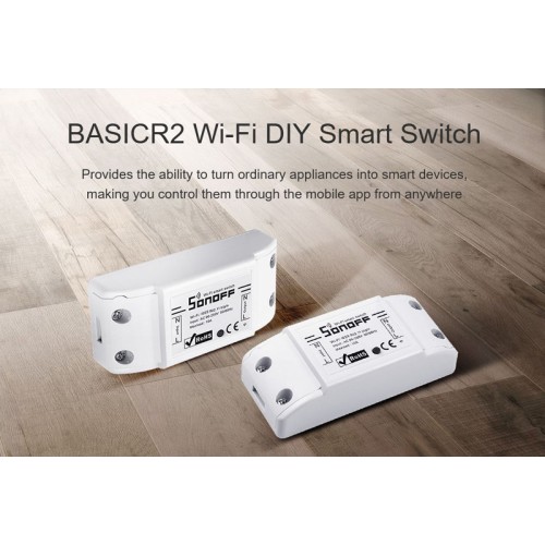 SONOFF SONOFF Smart Διακόπτης BASICR2, Wifi, 10A, λευκός