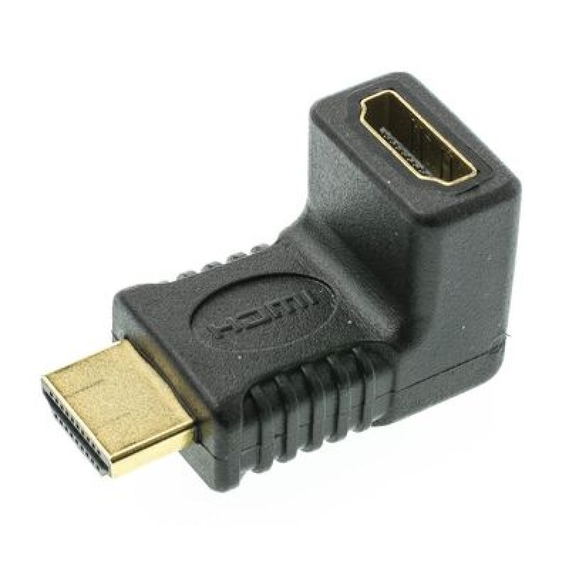 Powertech POWERTECH αντάπτορας HDMI CAB-H035, γωνιακός 90°, μαύρος