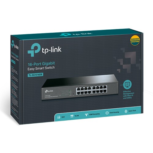 TP-Link TP-LINK Easy Smart Switch TL-SG1016DE, 16-Port Gbit, Ver. 4.2