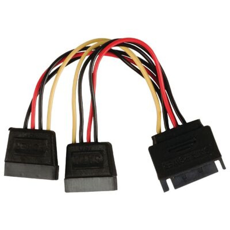 Powertech POWERTECH καλώδιο SATA 15pin male σε 2x 15pin female CAB-W012