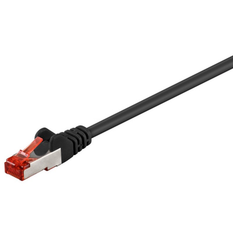 GOOBAY GOOBAY καλώδιο δικτύου 95478, CAT 6 S/FTP (PiMF), CCA, 1m, μαύρο
