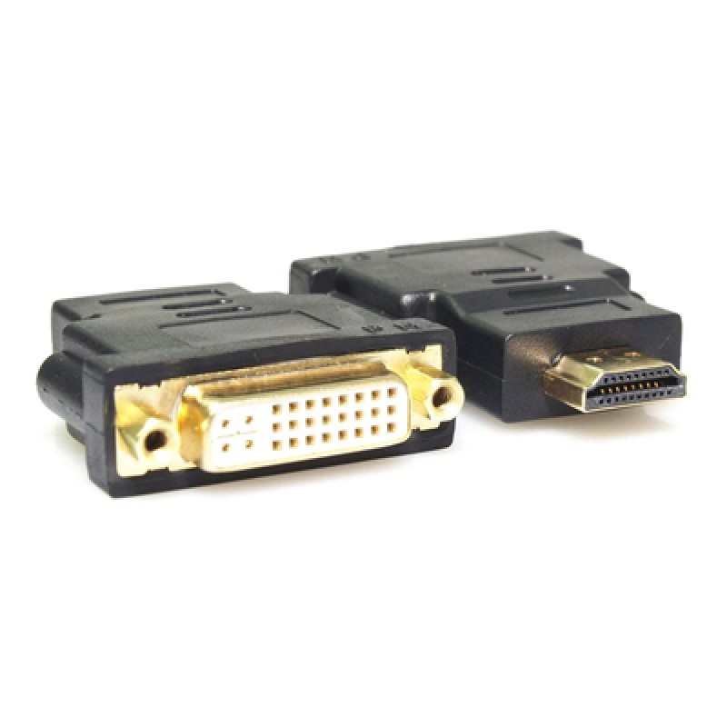 Powertech POWERTECH αντάπτορας HDMI σε DVI-I CAB-H057, Dual Link, μαύρος