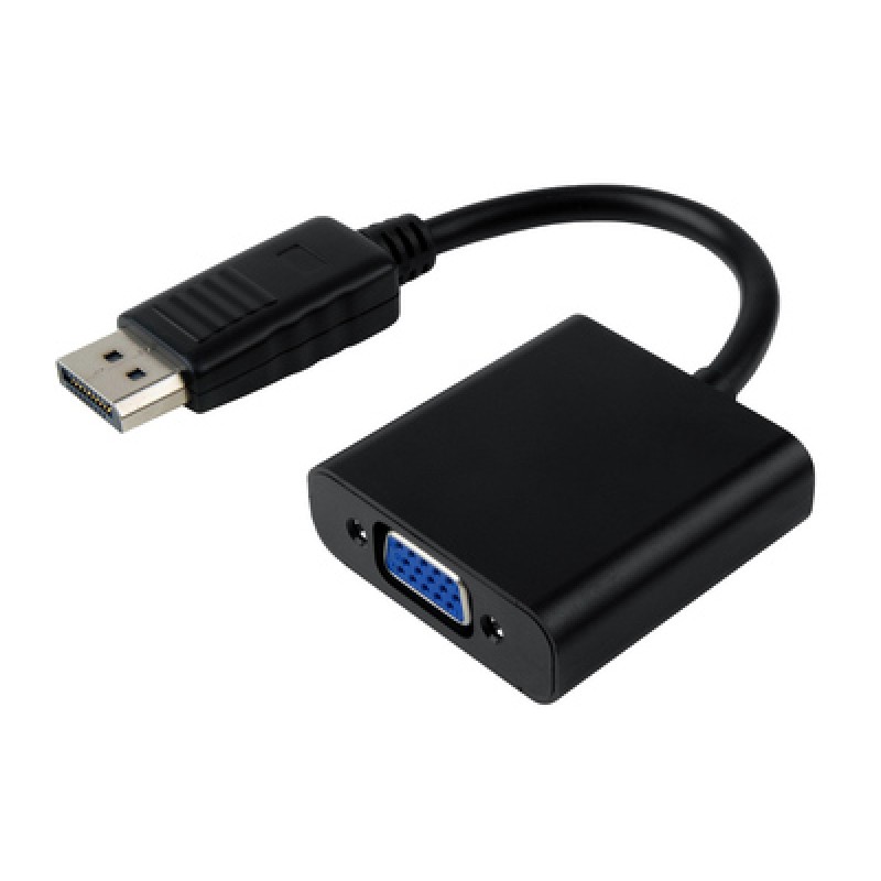 Powertech POWERTECH αντάπτορας DisplayPort σε VGA CAB-DP022, 0.20m, μαύρος