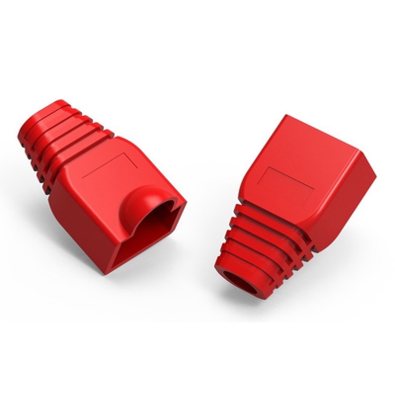 Powertech POWERTECH κάλυμμα για βύσμα δικτύου RJ45 CAB-N093, κόκκινο, 10τμχ