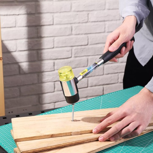 DELI DELI ματσόλα DL5340 με διπλή κεφαλή, αντιολισθητική λαβή, Φ40mm, 315mm